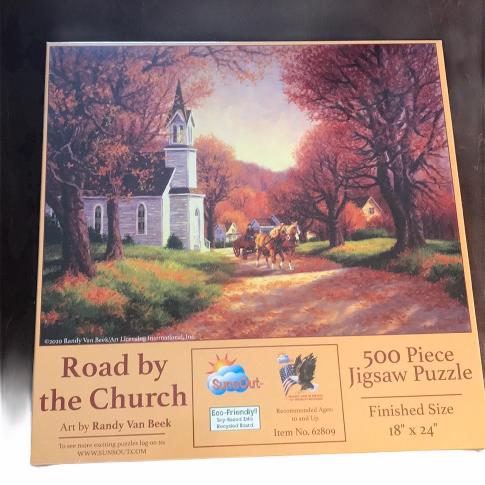 NWT 500 PC Road by the Church Puzzle
